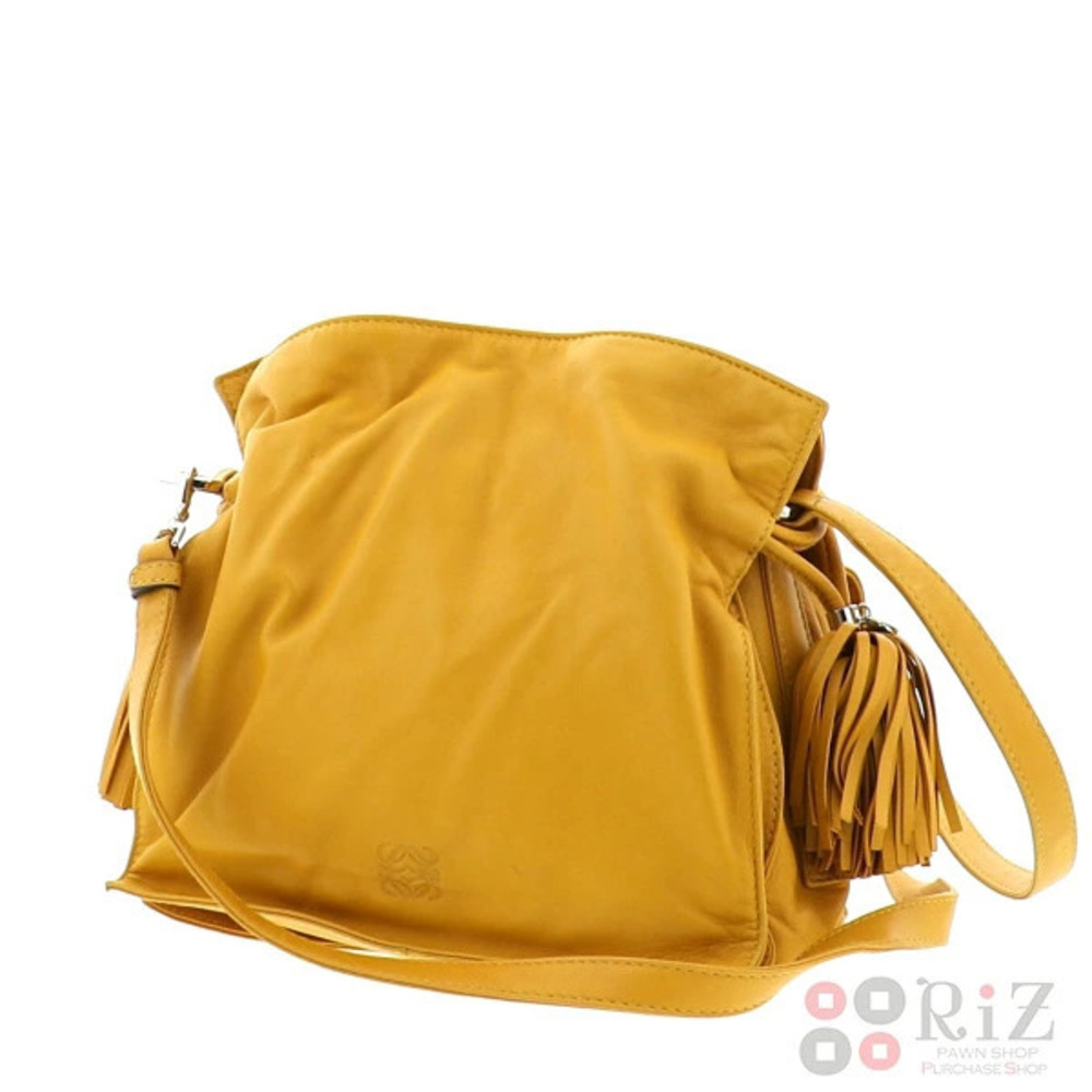 LOEWE Flamenco Bag Shoulder Messenger Yellow - Picture 2 of 6